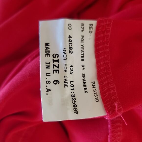 AGB Dress Women's Red Y2k Halter Neck Mini Dress Size 6  V neck  90s NWT - Picture 7 of 7